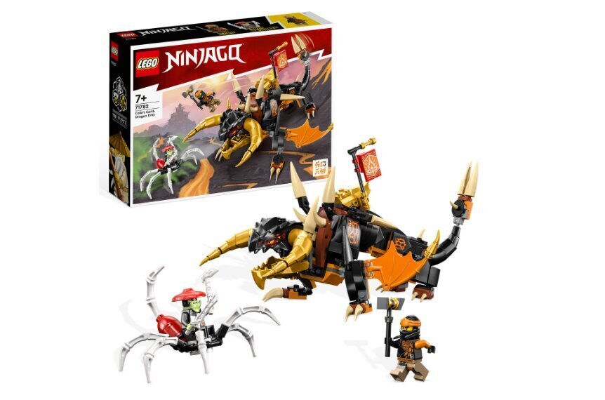 71782 LEGO® Ninjago Cole Earth Dragon EVO, 285 d. ja kingipadi Kass, 50 cm цена и информация | Klotsid ja konstruktorid | kaup24.ee