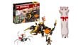 71782 LEGO® Ninjago Cole Earth Dragon EVO, 285 d. ja kingipadi Kass, 50 cm цена и информация | Klotsid ja konstruktorid | kaup24.ee