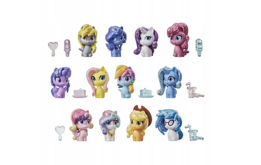 Figuurikomplekt Hasbro My Little Pony Unicorn Party ja plüüsist padi Cat, 50 cm цена и информация | Tüdrukute mänguasjad | kaup24.ee