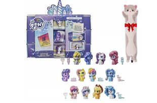 Figuurikomplekt Hasbro My Little Pony Unicorn Party ja plüüsist padi Cat, 50 cm цена и информация | Игрушки для девочек | kaup24.ee