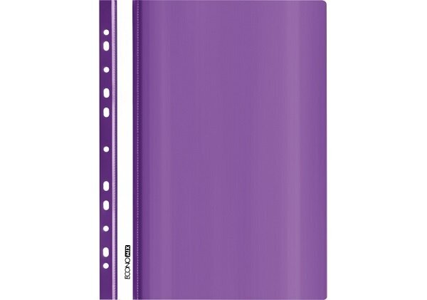 Plastikust läbipaistva kattega sideaine, EconoMix, A4+, perforatsiooniga, violetne цена и информация | Kirjatarbed | kaup24.ee