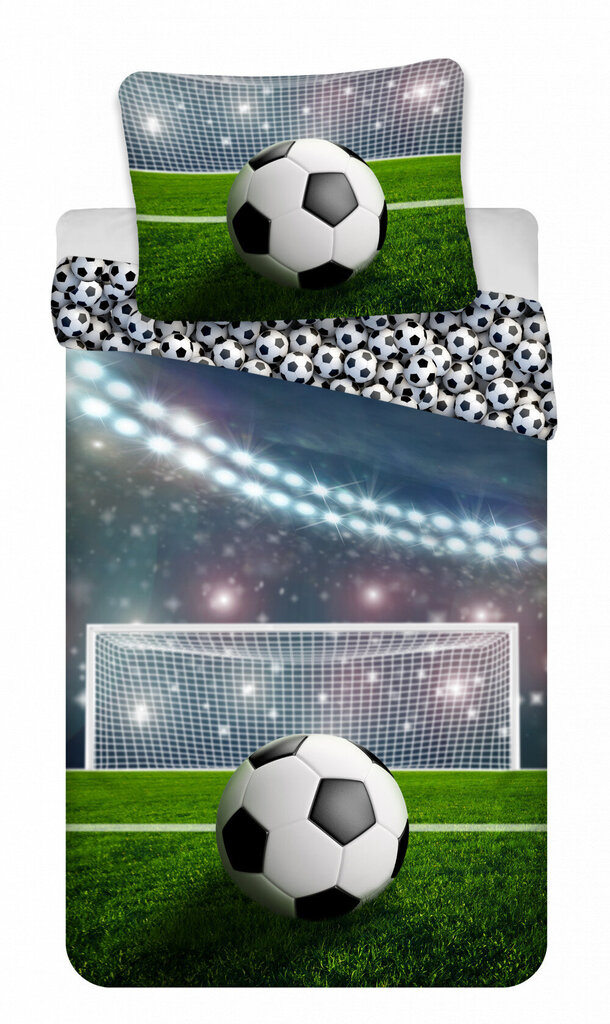 Football Laste voodipesukomplekt 140×200 cm, 70×90 cm hind ja info | Beebide ja laste voodipesu | kaup24.ee