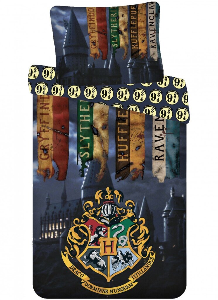 Harry Potter Laste voodipesukomplekt 140×200 cm, 70×90 cm hind ja info | Beebide ja laste voodipesu | kaup24.ee