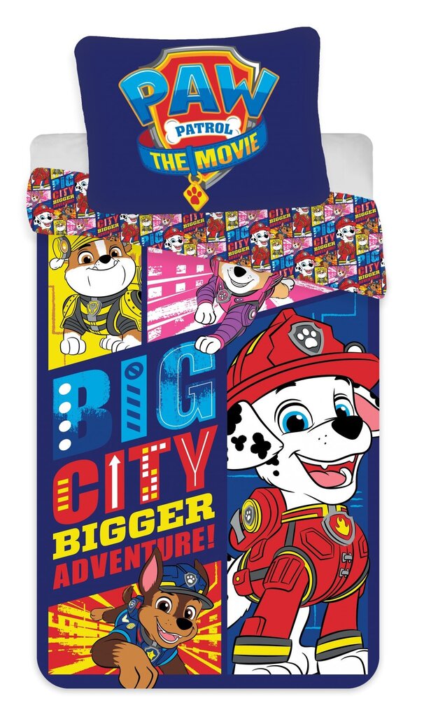 Paw Patrol Laste voodipesukomplekt 140×200 cm, 70×90 cm цена и информация | Beebide ja laste voodipesu | kaup24.ee