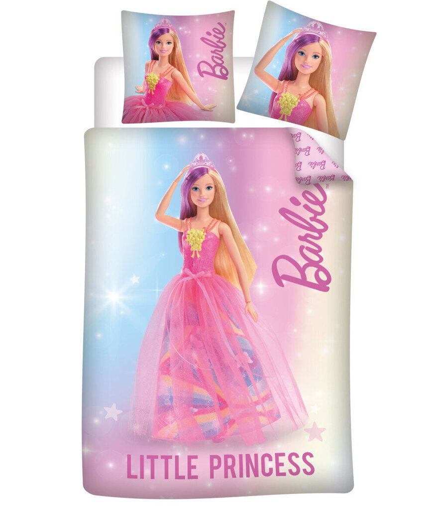Barbie Little Princess Laste voodipesukomplekt, 100 x 135 cm, 40 x 60 cm hind ja info | Beebide ja laste voodipesu | kaup24.ee