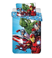 Avengers Light Blue Laste voodipesukomplekt 100x135 cm, 40x60 cm цена и информация | Детское постельное бельё | kaup24.ee