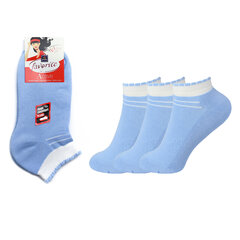 Женские короткие носки Bisoks 22038, синие, 3 пары цена и информация | Женские носки | kaup24.ee