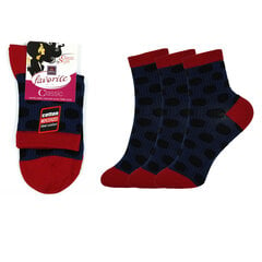 Женские носки Bisoks 22168, красные, 3 пары цена и информация | Женские носки | kaup24.ee