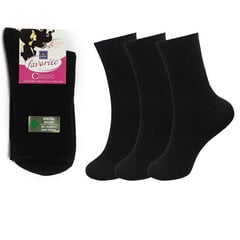 Женские носки без резинки Bisoks 22181, чёрные, 3 пары цена и информация | Женские носки | kaup24.ee