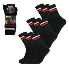 Мужские спортивные носки 3 пары, Bisoks 11011K, чёрные, 3 шт. цена и информация | Мужские носки | kaup24.ee