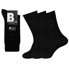 Мужские классические носки Bisoks, 12344 чёрные, 3 пары цена и информация | Мужские носки | kaup24.ee