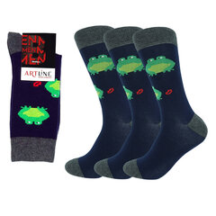 Мужские классические носки Bisoks 12282 синие, 3 пары цена и информация | Мужские носки | kaup24.ee