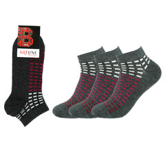 Мужские короткие носки Bisoks 12332, серые, 3 пары цена и информация | Мужские носки | kaup24.ee