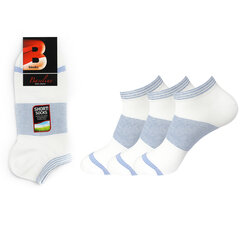 Мужские короткие носки Bisoks 12333 белые, 3 пары цена и информация | Мужские носки | kaup24.ee