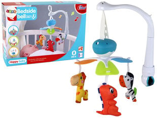 Hääleefektidega rippuv voodikarussell, sinine hind ja info | Imikute mänguasjad | kaup24.ee