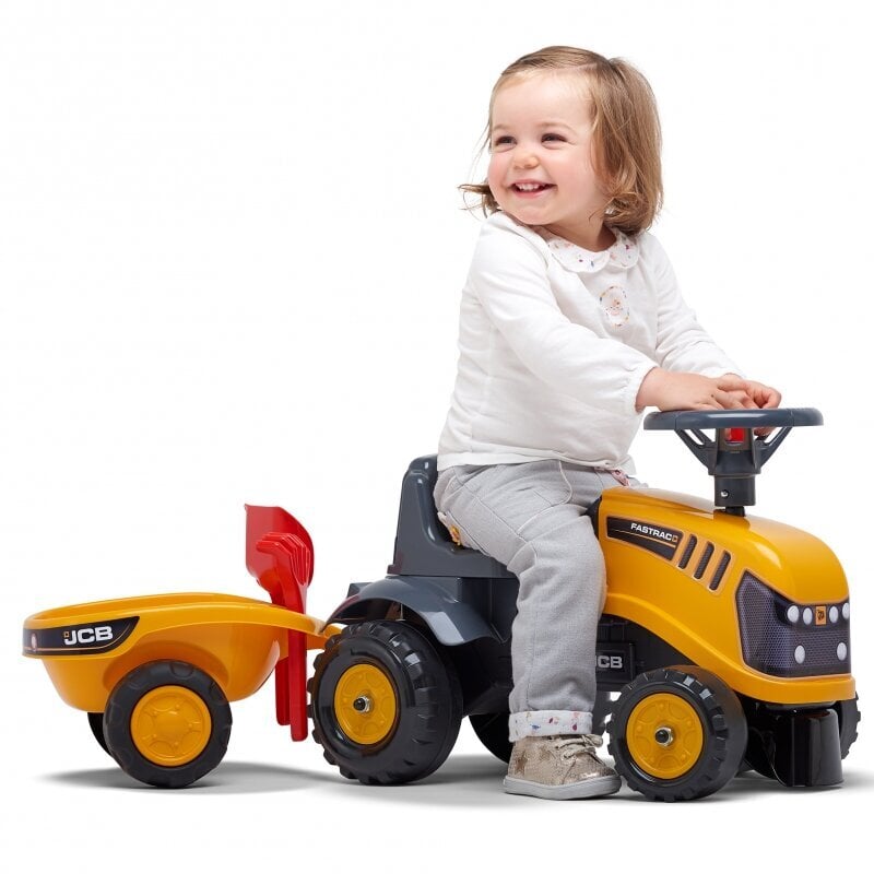 FALK JCB traktor koos haagisega, kollane hind ja info | Imikute mänguasjad | kaup24.ee
