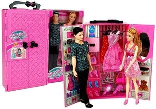 Nukukomplekt roosa riidekapiga hind ja info | Tüdrukute mänguasjad | kaup24.ee