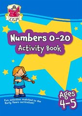 Numbers 0-20 Activity Book for Ages 4-5 (Reception) цена и информация | Книги для подростков и молодежи | kaup24.ee