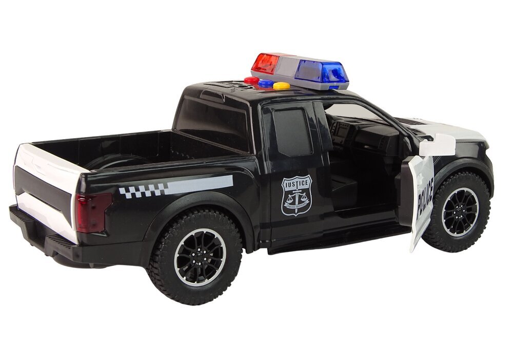 Politsei pikap koos heli- ja valgusefektidega, must hind ja info | Poiste mänguasjad | kaup24.ee
