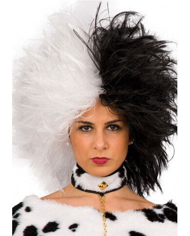 Parukas Cruella, must-valge цена и информация | Karnevali kostüümid | kaup24.ee