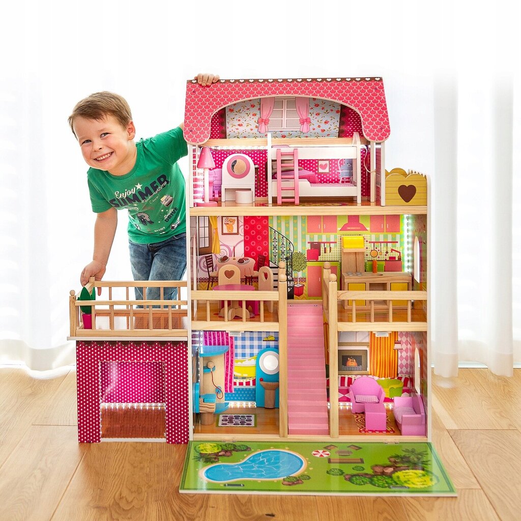 Nukumaja Kinderplay, 90 cm hind ja info | Tüdrukute mänguasjad | kaup24.ee