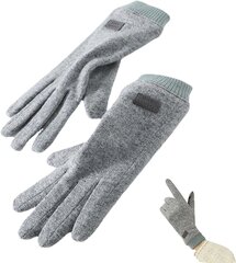 Теплые универсальные зимние перчатки C12308030-2, серые цена и информация | Женские перчатки | kaup24.ee