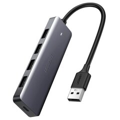 Адаптер 4в1 UGREEN USB Hub to 4x USB 3.0 + USB-C (серый) цена и информация | Адаптеры и USB-hub | kaup24.ee