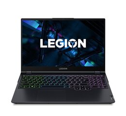 Lenovo Legion 5 15ITH6H i7-11800H 15.6&#34; FHD IPS 300nits AG 165Hz 16GB DDR4 3200 SSD512 NVMe GeForce RTX 3060 6GB LAN NoOS Phantom Blue/ Shadow Black Портативный компьютер цена и информация | Записные книжки | kaup24.ee