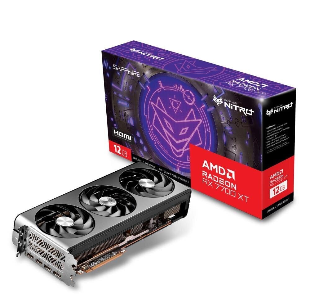 Sapphire Nitro+ AMD Radeon RX 7700 XT (11335-02-20G) цена и информация | Videokaardid (GPU) | kaup24.ee