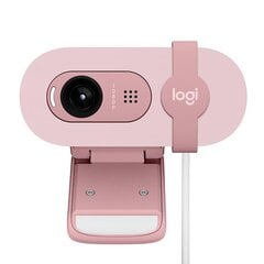 Logitech Brio 100, FHD, rose - Webcam цена и информация | Компьютерные (Веб) камеры | kaup24.ee