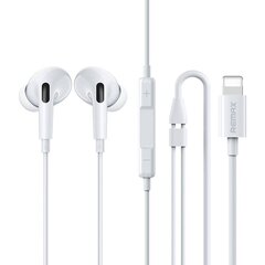 Earphones Remax RM-533i, Lightning, 1.2m (white) цена и информация | Наушники | kaup24.ee