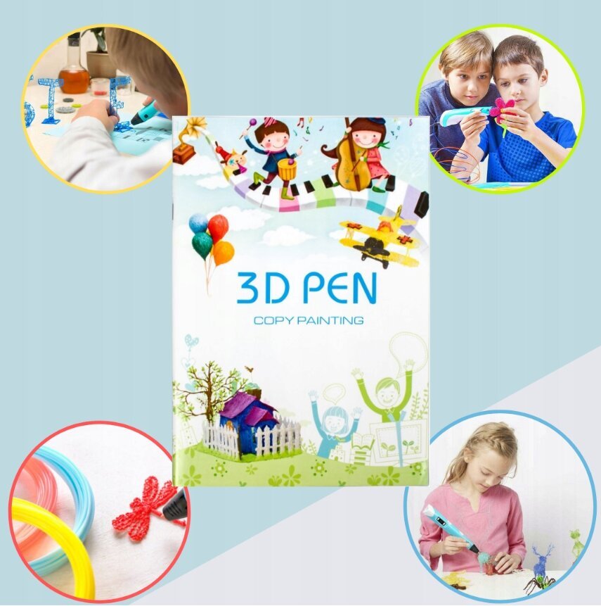 3D pliiats šablooniraamatuga hind ja info | Nutiseadmed ja aksessuaarid | kaup24.ee