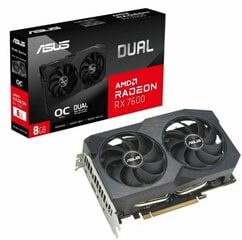 Asus Dual Radeon RX 7600 V2 OC Edition DUAL-RX7600-O8G-V2 цена и информация | Видеокарты | kaup24.ee