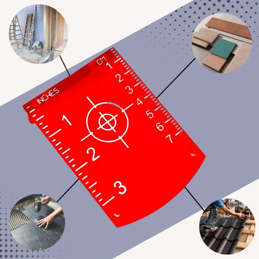 Lasertaseme sihik, ristlaserplaat, punane цена и информация | Käsitööriistad | kaup24.ee