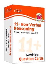 11plus GL Revision Question Cards: Non-Verbal Reasoning - Ages 9-10 цена и информация | Книги для подростков и молодежи | kaup24.ee