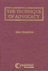 Munkman: The Technique of Advocacy hind ja info | Majandusalased raamatud | kaup24.ee