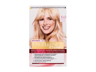 Kauapüsiv juuksevärv L'Oréal Paris Excellence Creme, naistele, nr 10.21 hind ja info | Juuksevärvid | kaup24.ee