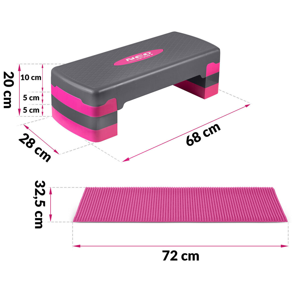 Stepipink Neo-Sport, roosa hind ja info | Stepipingid | kaup24.ee