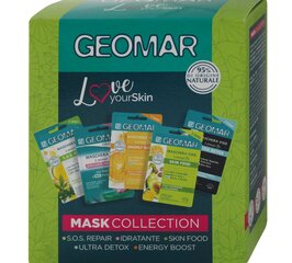 Набор масок для лица Geomar Love Your Skin, 5 штук цена и информация | Маски для лица, патчи для глаз | kaup24.ee