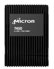 Твердотельный накопитель Micron 7450 MAX 1,6 ТБ U.3 (15 мм) NVMe Gen4 MTFDKCC1T6TFS-1BC1ZABYYR (DWPD 3) цена и информация | Внутренние жёсткие диски (HDD, SSD, Hybrid) | kaup24.ee