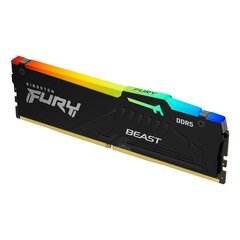 Модуль памяти Kingston Technology FURY Beast RGB 32 ГБ 1 x 32 ГБ DDR5 5200 МГц цена и информация | Оперативная память (RAM) | kaup24.ee