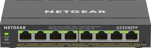 Netgear GS308EPP-100PES hind ja info | Lülitid (Switch) | kaup24.ee