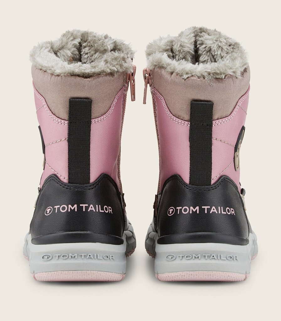 Tom Tailor laste saapad 6370250010*01, roosa/must 4066892366644 hind ja info | Laste talvesaapad | kaup24.ee