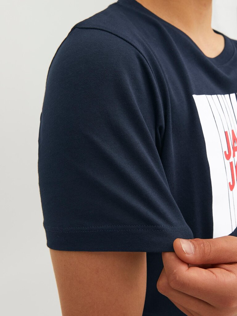 Jack & Jones T-särk lastele 12237411*04 5715425332791, tumesinine цена и информация | Poiste särgid | kaup24.ee