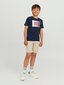 Jack & Jones T-särk lastele 12237411*04 5715425332791, tumesinine цена и информация | Poiste särgid | kaup24.ee