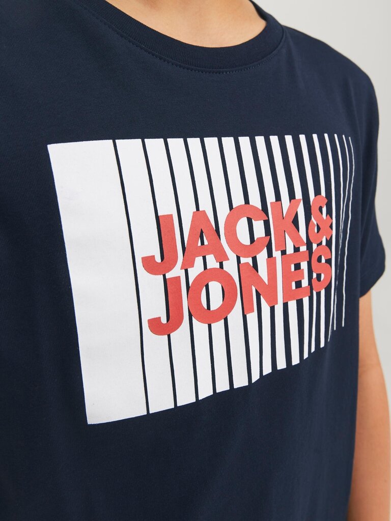 Jack & Jones T-särk lastele 12237411*04 5715425332791, tumesinine цена и информация | Poiste särgid | kaup24.ee