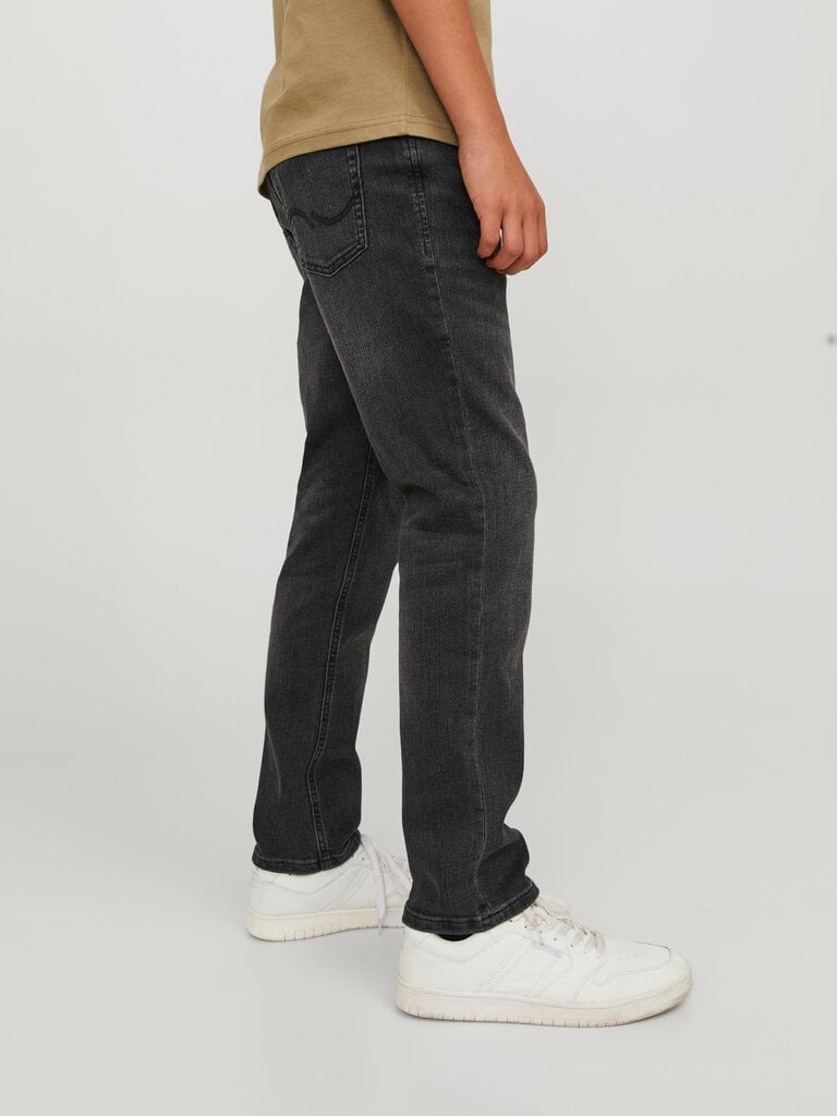 Jack & Jones teksapüksid lastele Clark 12252049*01, must цена и информация | Poiste püksid | kaup24.ee