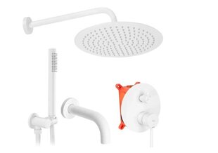 Varjatud vanni- ja dušikomplekt + kast Rea Lungo, valge hind ja info | Komplektid ja dušipaneelid | kaup24.ee
