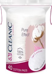 Диски ватные Cleanic Pure Effect, 40 шт. цена и информация | Ватная продукция, влажные салфетки | kaup24.ee