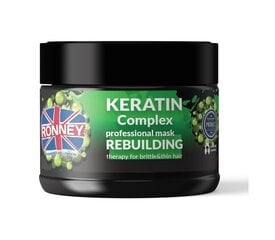 Восстанавливающая маска для волос Ronney Keratin Complex Professional, 300 мл цена и информация | Средства для укрепления волос | kaup24.ee